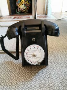Téléphone mural Ericsson bakélite 