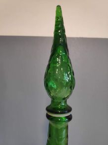 carafe italienne empoli verte avec bouchon flamme