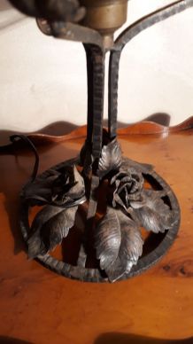  Lampe art deco  pate de verre 1920