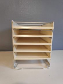 organiseur de bureau range courrier  métal et plastique