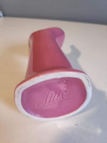 main soliflore céramique rose