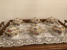 Lot de six petits pots 