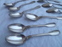 lot  10 petites  cuillères, vintage  SFAM