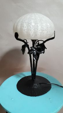 Ancienne lampe fer forgé  1930