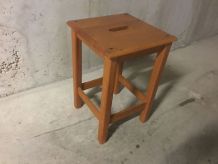 Tabouret en bois années 60