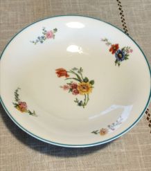 Compotier ancien motif fleurs