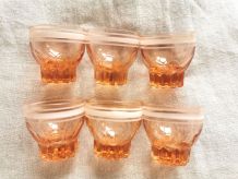 Lot de 6 Verres à liqueur liseré blanc