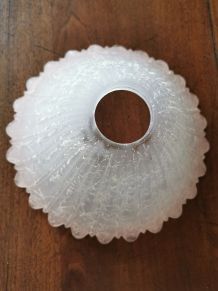 Ancien abat jour en verre fin 