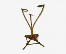 porte plante rotin tripode