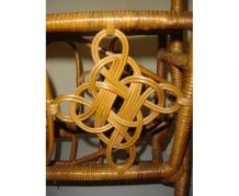 porte-revue rotin vintage