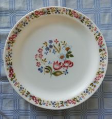 plat rond Arcopal fleurs