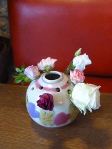 Vase pique fleurs, céramique émaillée, Ninon Mbfa pornic fr