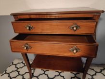 commode 2 tiroirs en merisier