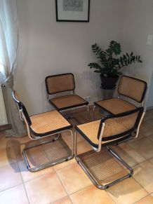 Lot de 4 chaises CESCA par Marcel Breuer