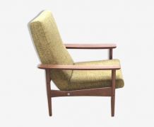 Fauteuil années 60 teck GUERMONPREZ