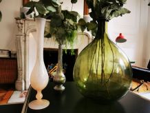 Dame-jeanne en verre verte