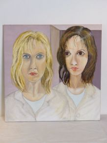 Portrait huile sur toile