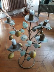 Bougeoir végétal vintage