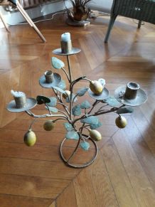 Bougeoir végétal vintage