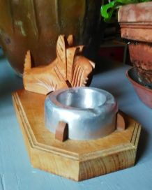 Ensemble cendrier rétro 