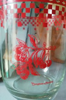 Grand pot en verre "Comptoir de famille"