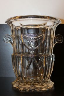Seau à champagne vintage cristal de Lorraine