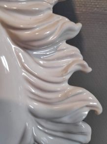 lampe tête de cheval en céramique blanche 