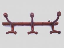 patères anciennes en bois, vintage