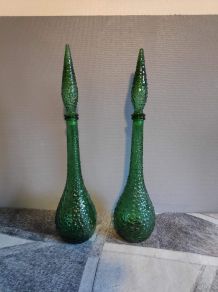 carafe verte empoli avec bouchon flamme