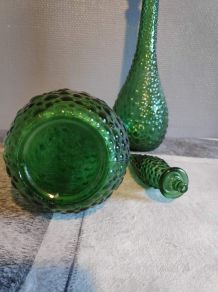 carafe verte empoli avec bouchon flamme
