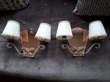 1 lot de 2 appliques vintage années 50