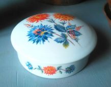Boite ronde en porcelaine de Limoges 