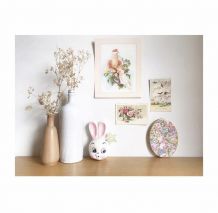 Dévidoir tire-ficelle lapin en céramique 