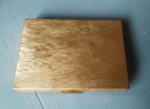 Ancien poudrier en métal doré - Patrys 