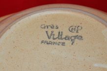6 assiettes creuses en grès Village CNP