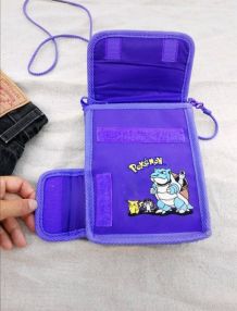 Sac pochette vintage Game Boy Pokémon Pikachu Tortank