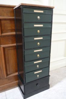 Cartonnier restauré 6 tiroirs + 1