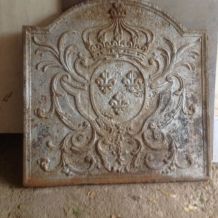 Plaque cheminée fin XIX fin XXeme 