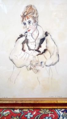 Tableau : dessin d'après E.Schiele