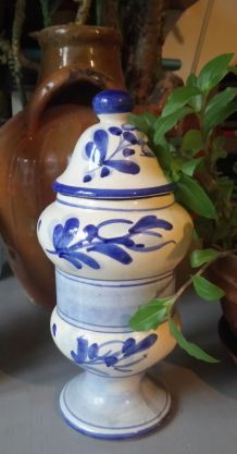 Pot d'apothicaire "MENTHE" en céramique