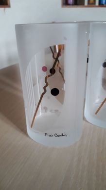 4 verres de luxe  pierre cardin  rare  1975  o