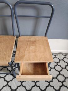 chevets d'internat chaises des années 50