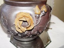 Ancien vase ou cache pot en grès normand