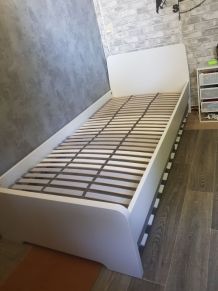 Ensemble lit enfant/adolescent 90x200 Ikea et lit tiroir