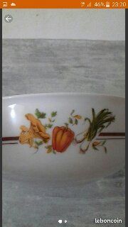 Saladier vintage motif légumes 