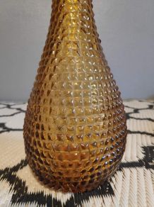 carafe italienne ambrée avecbouchon flamme