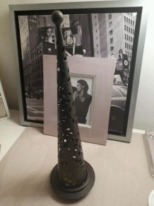 Bougeoir en fer Vintage 