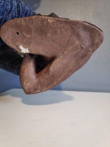 buste  en terre cuite jeune femme accoudée