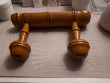 Patère vintage en bois 