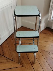 TABOURET ESCABEAU ANNEES 60